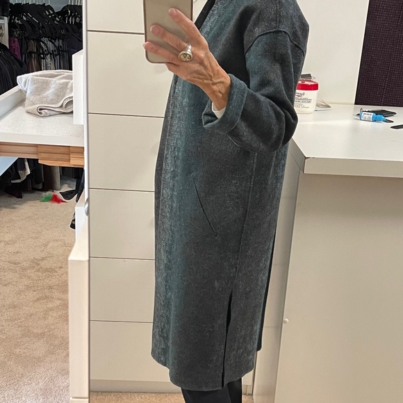 Gorgeous Eileen Fisher Open Front Cardigan Sweater Coat - Picture 7 of 12